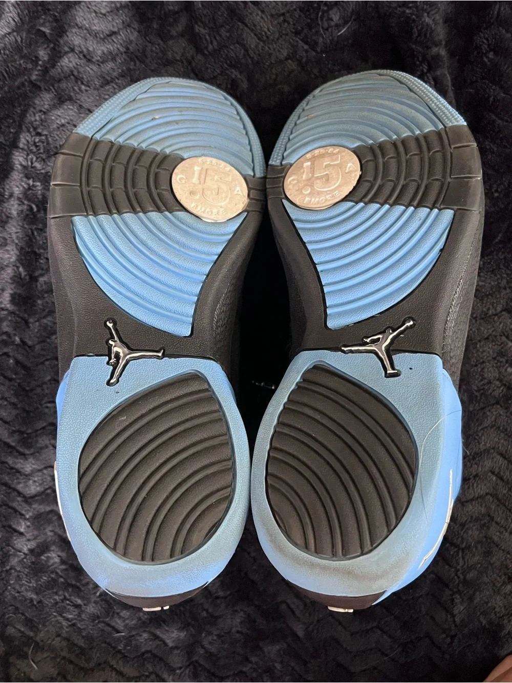 OG Nike Air Jordan Melo 1.5 Black University Blue Carmelo Anthony Size 8.5 w/Box